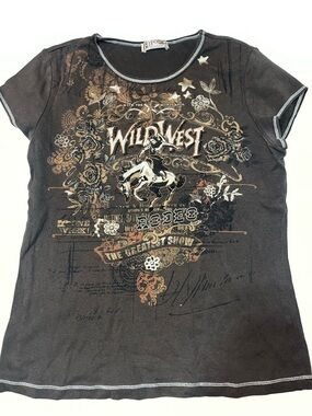 💙 Blue Canyon Clothing Graphic Tee - Black Short Sleeve Women's Top💙
